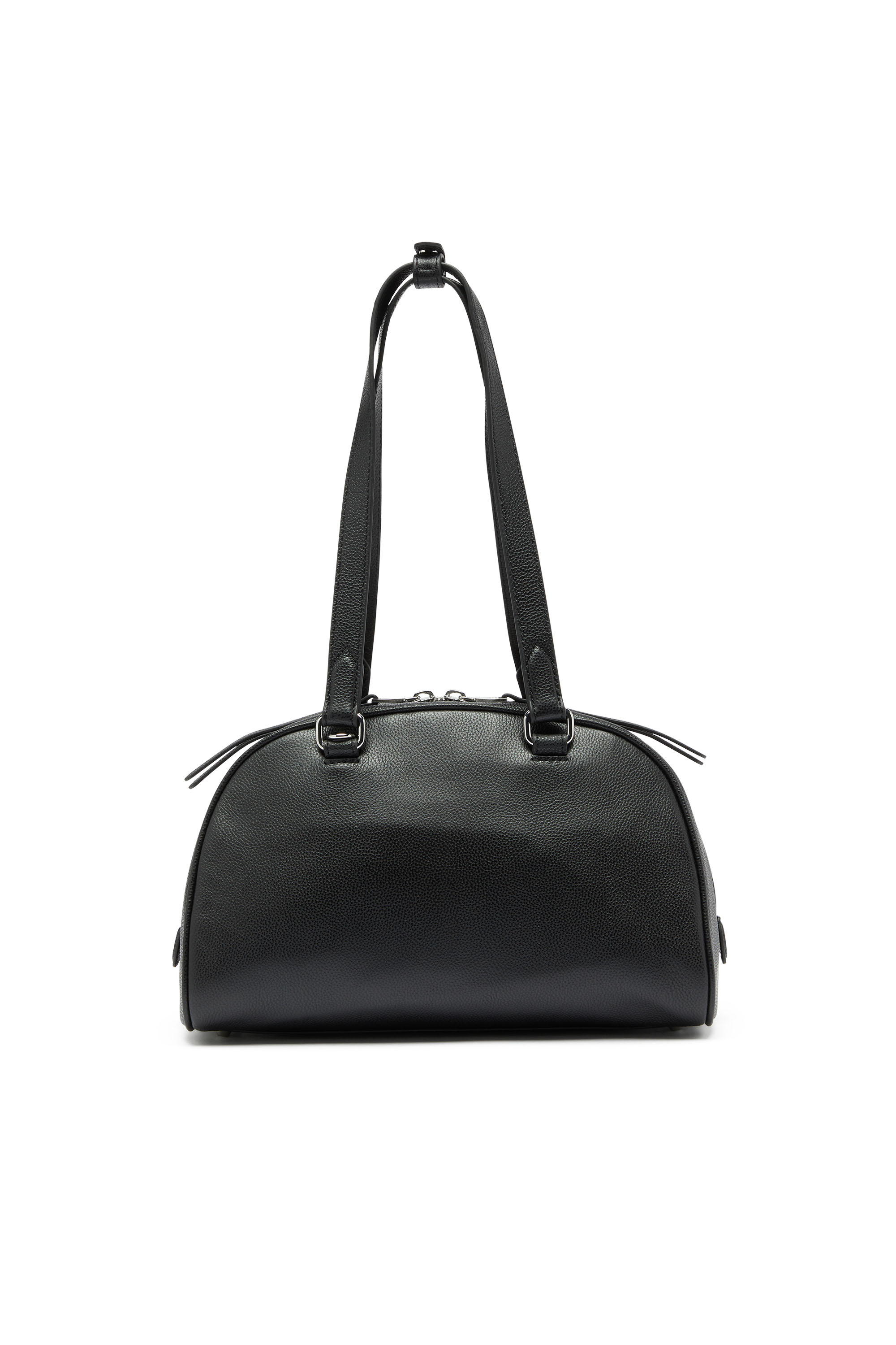 Diesel - 1DR DOME SHOULDER, Unisex's 1DR Dome - Leather Boston bag with embossed logo in Black - 3