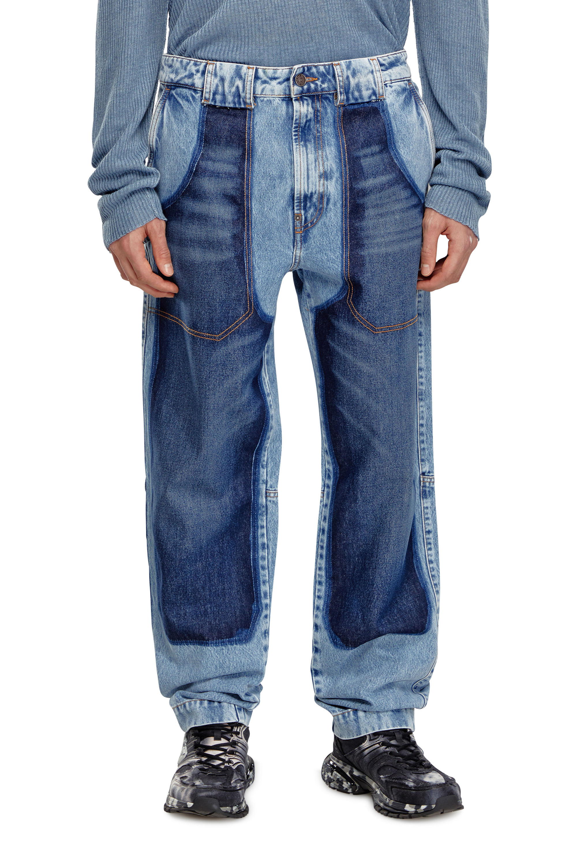 Diesel - Tapered Jeans D-P-5-D 0GHAW, Light Blue - Image 1