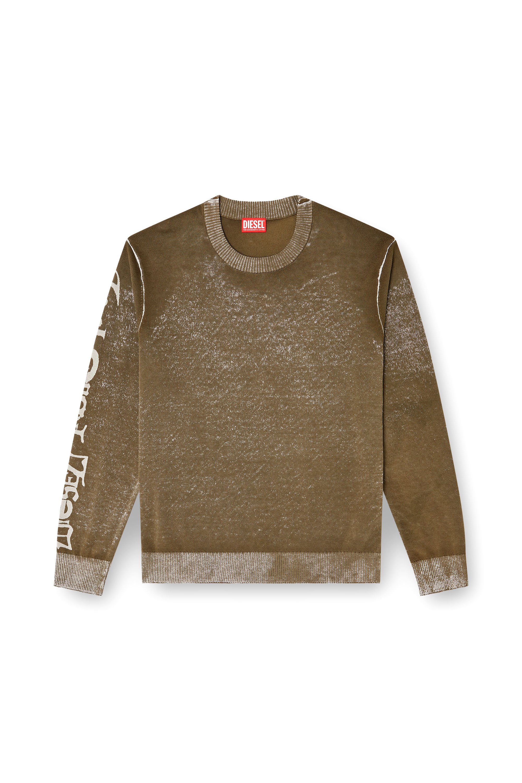 Diesel - K-YORKI, Man's Faded reverse-print jumper with lettering in null - 3