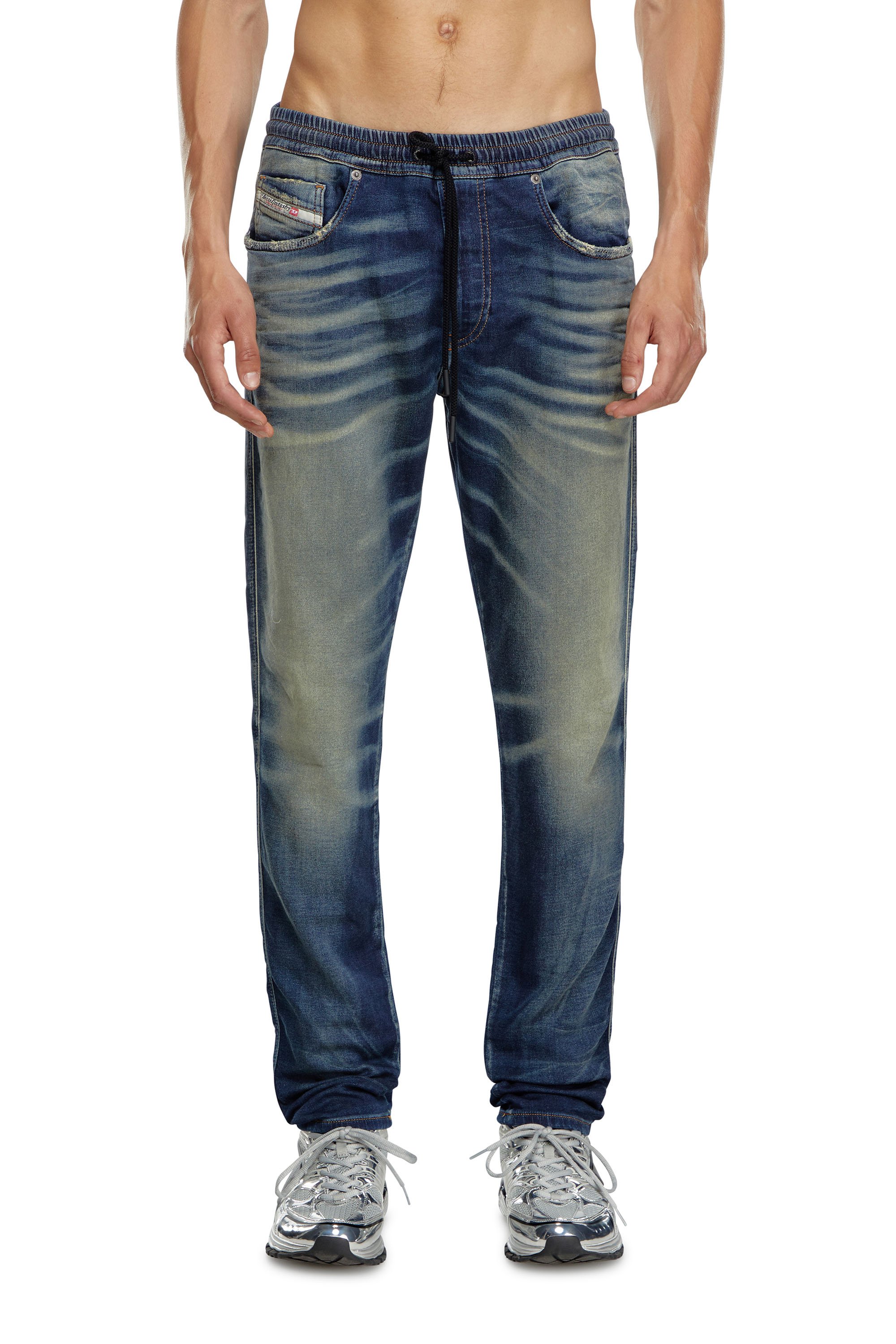 Diesel - Man's Slim 2060 D-Strukt Joggjeans® 068MH, Dark Blue - 2